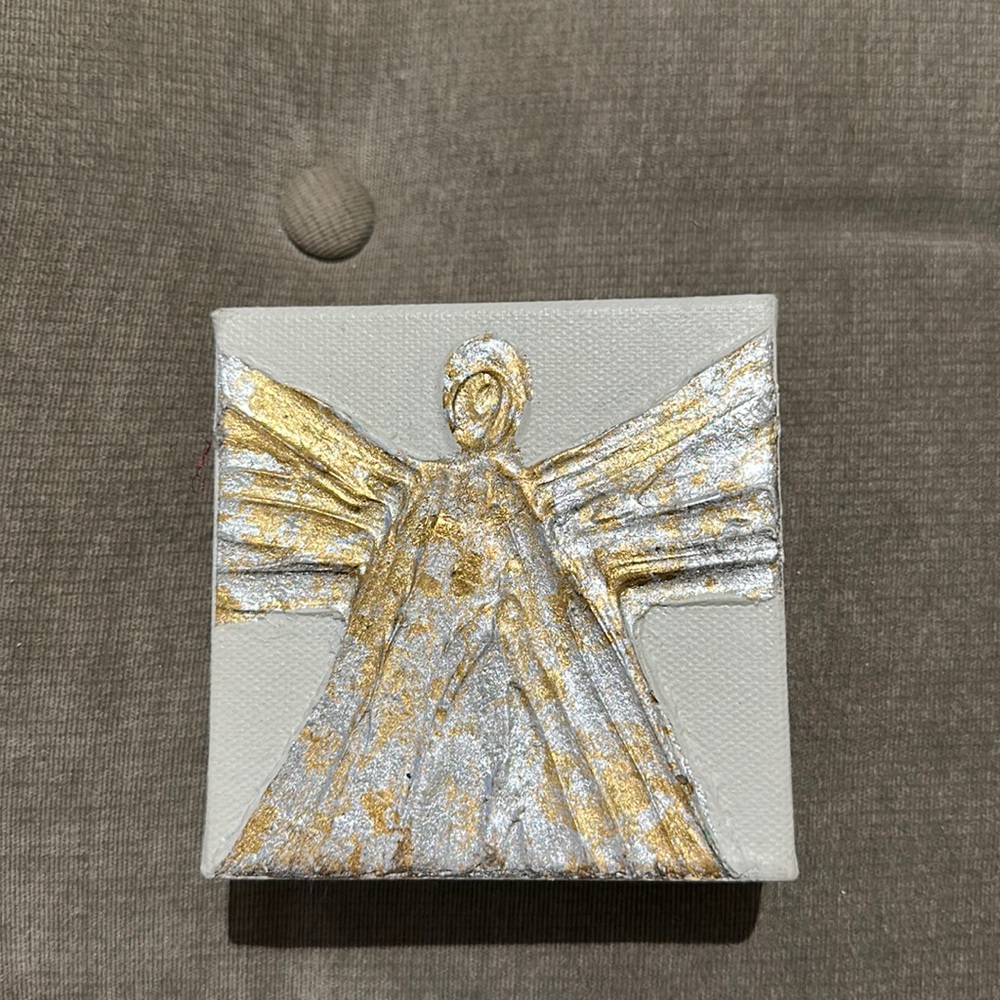 home made angel art decor